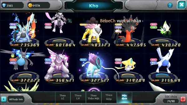 MÃ : #TTS2698 - SV1727 - V10 - UNVOA MEW GIÁP RAIKOU ZEVIL CELEBI PALKIA