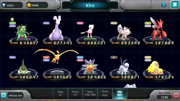 MÃ : #TTS2701 - SV 1641 - 12K6 KC - HOOH RAYQUAZA DIANCIE LUGIA XERM