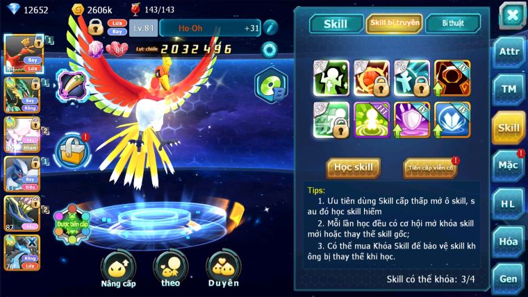 MÃ : #TTS2701 - SV 1641 - 12K6 KC - HOOH RAYQUAZA DIANCIE LUGIA XERM