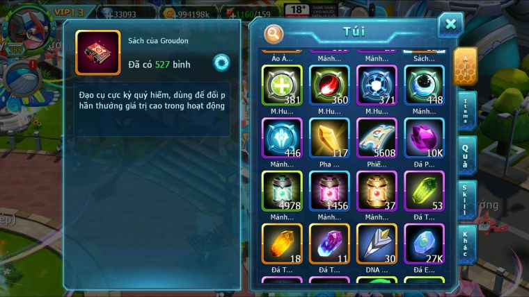 MÃ : #TTS2715 - SV 1053 - TOP19 - 33K KC V13 - 500 SÁCH - HOOH DYNAMAX WHITE DYNAMAX BLAKC BC UNVOA CẶP CÁ BÁ CHỦ LUGIA BÁ CHỦ THẦN GIÓ BC MEW GIÁP BC