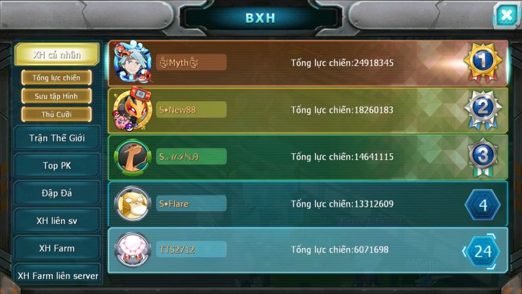 MÃ : #TTS2712 - SV 1671 -TOP24 DIANCIE ZEVIL MESPJRT LATI LUGIA AMDO