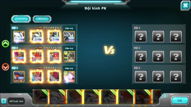 MÃ : #TTS2721 - SV 949 - HOOH DYNAMAX UNVOA WB BÁ CHỦ BTAA BÁ CHỦ ZOROA BC QVLD BÁ CHỦ GROUDON BC