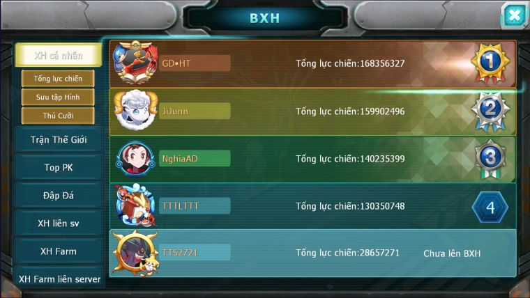 MÃ : #TTS2721 - SV 949 - HOOH DYNAMAX UNVOA WB BÁ CHỦ BTAA BÁ CHỦ ZOROA BC QVLD BÁ CHỦ GROUDON BC