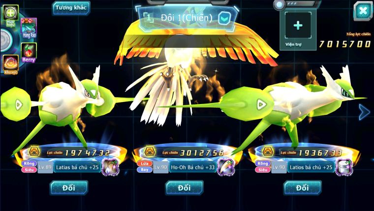 MÃ : #TTS2723 - SV 1550 - 8K5 KC - HOOH BÁ CHỦ CẶP LATI BÁ CHỦ MEW GIÁP LUGIA