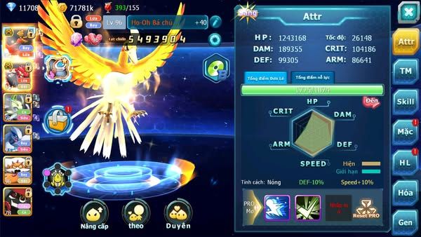 MÃ : #TTS2727 - SV 1616 - 11K KC - HOOH BÁ CHỦ GROUDON BÁ CHỦ CELEBI