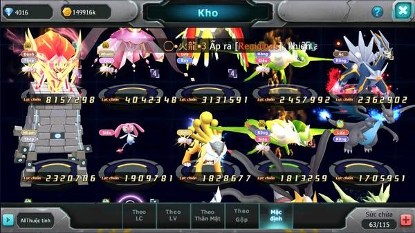 MÃ : #TTS2734 - SV1659 - TOP60 - VUA KHIÊN BÁ CHỦ V14 - CẶP LATI BÁ CHỦ DIANCIE BC HOOH PR DIALGA
