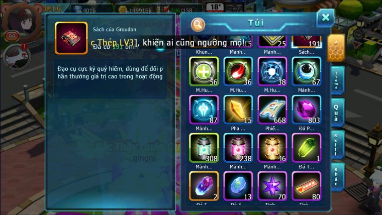 MÃ : #TTS2734 - SV1659 - TOP60 - VUA KHIÊN BÁ CHỦ V14 - CẶP LATI BÁ CHỦ DIANCIE BC HOOH PR DIALGA