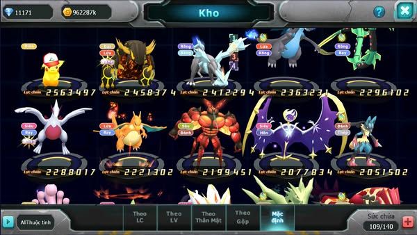 MÃ : #TTS2733 - SV 1623 - V15 - TOP 15 - 1K7 SÁCH - HOOH CH DYNAMAX VUA KHIÊN BÁ CHỦ MEGANEC ROBOT BÁ CHỦ PR DIALGA BC
