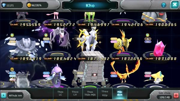 MÃ : #TTS2733 - SV 1623 - V15 - TOP 15 - 1K7 SÁCH - HOOH CH DYNAMAX VUA KHIÊN BÁ CHỦ MEGANEC ROBOT BÁ CHỦ PR DIALGA BC
