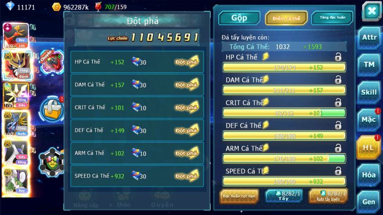MÃ : #TTS2733 - SV 1623 - V15 - TOP 15 - 1K7 SÁCH - HOOH CH DYNAMAX VUA KHIÊN BÁ CHỦ MEGANEC ROBOT BÁ CHỦ PR DIALGA BC