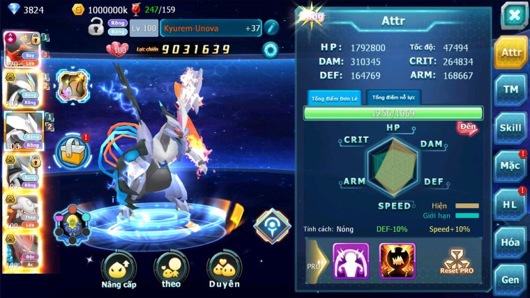 MÃ : #TTS2732 - SV 1175 - TOP36 - V13 - HOOH CỘNG HƯỞNG DYNAMAX UNVOA WB BÁ CHỦ HENTRAN BC QVLD BÁ CHỦ BTAA BÁ CHỦ MEW GIÁP BC