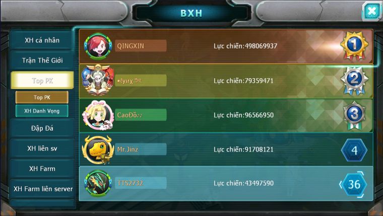 MÃ : #TTS2732 - SV 1175 - TOP36 - V13 - HOOH CỘNG HƯỞNG DYNAMAX UNVOA WB BÁ CHỦ HENTRAN BC QVLD BÁ CHỦ BTAA BÁ CHỦ MEW GIÁP BC