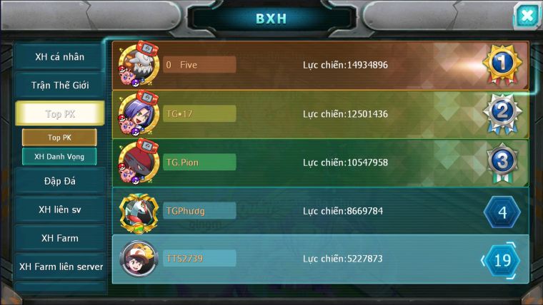 MÃ : #TTS2739 - SV 1681 - TOP18 - UNVOA HOOH GROUDON KYUGRE  LATI BÁ CHỦ