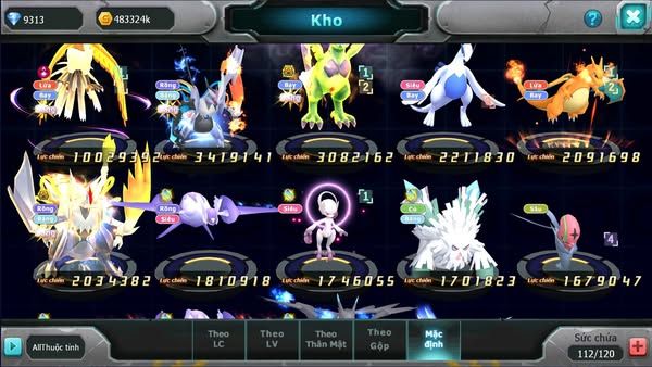 MÃ : #TTS2745 - SV1663 - V12 - GẦN LÊN TOP - HOOH DYNAMAX UNVOA THẦN GIÓ BÁ CHỦ WHITE BÁ CHỦ LUGIA CHAR LATI