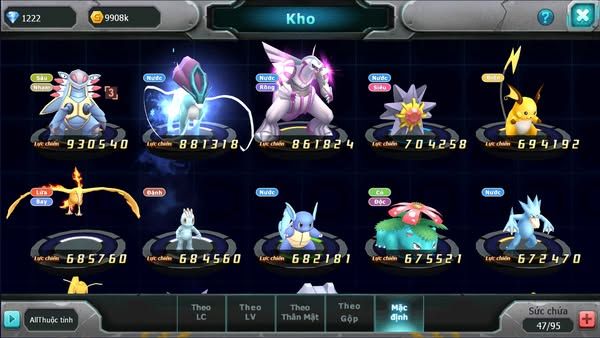 MÃ : #TTS2754 - SV 1605 - QUÁI VẬT BIỂN CẢ BÁ CHỦ HOOH GIRATINA GROUDON