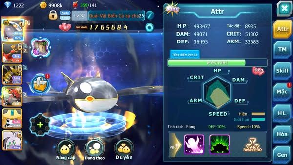 MÃ : #TTS2754 - SV 1605 - QUÁI VẬT BIỂN CẢ BÁ CHỦ HOOH GIRATINA GROUDON