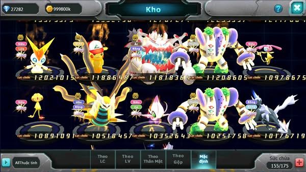 MÃ : #TTS2760 - SV 207 - TOP 3 - 1K SÁCH - 27K KC - DIANCIE  - HOOH - PALKIA - YVETAL CỘNG HƯỞNG MAX DYNAMAX QUÁ NGON CHO AE ĐÁNH CHAMPION ĐP CAO