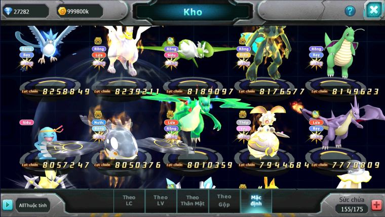 MÃ : #TTS2760 - SV 207 - TOP 3 - 1K SÁCH - 27K KC - DIANCIE  - HOOH - PALKIA - YVETAL CỘNG HƯỞNG MAX DYNAMAX QUÁ NGON CHO AE ĐÁNH CHAMPION ĐP CAO