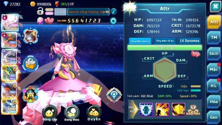 MÃ : #TTS2760 - SV 207 - TOP 3 - 1K SÁCH - 27K KC - DIANCIE  - HOOH - PALKIA - YVETAL CỘNG HƯỞNG MAX DYNAMAX QUÁ NGON CHO AE ĐÁNH CHAMPION ĐP CAO