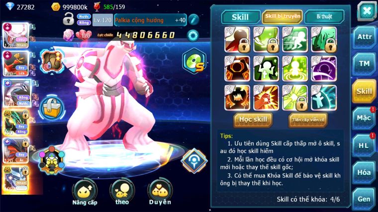 MÃ : #TTS2760 - SV 207 - TOP 3 - 1K SÁCH - 27K KC - DIANCIE  - HOOH - PALKIA - YVETAL CỘNG HƯỞNG MAX DYNAMAX QUÁ NGON CHO AE ĐÁNH CHAMPION ĐP CAO