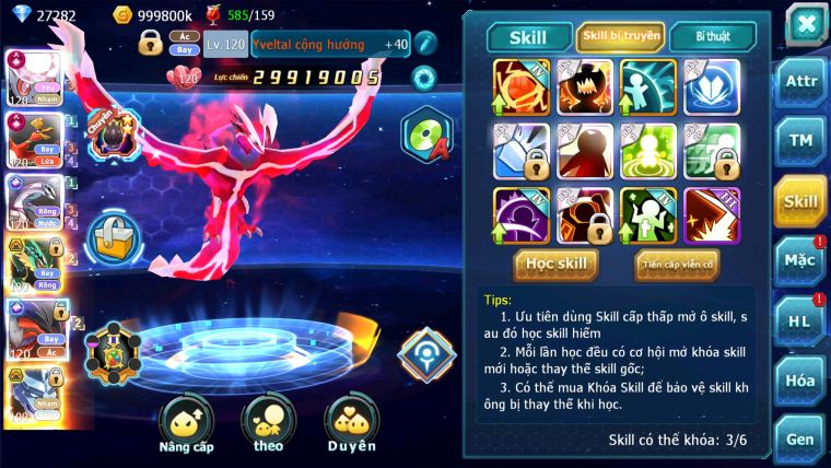 MÃ : #TTS2760 - SV 207 - TOP 3 - 1K SÁCH - 27K KC - DIANCIE  - HOOH - PALKIA - YVETAL CỘNG HƯỞNG MAX DYNAMAX QUÁ NGON CHO AE ĐÁNH CHAMPION ĐP CAO
