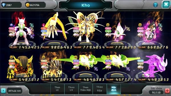 MÃ : #TTS2758 - SV 1526 - TOP26 - V10 - MEWTWO X CỘNG HƯỞNG FULL HOOH , HOOH DYNAMAX MEW GIÁP BC CELEBI BC TAPU FINI QUÁ NGON