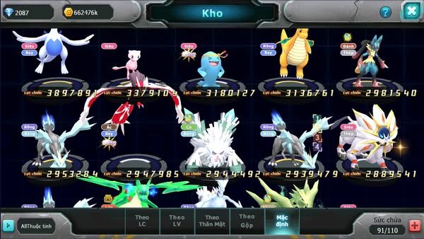MÃ : #TTS2758 - SV 1526 - TOP26 - V10 - MEWTWO X CỘNG HƯỞNG FULL HOOH , HOOH DYNAMAX MEW GIÁP BC CELEBI BC TAPU FINI QUÁ NGON