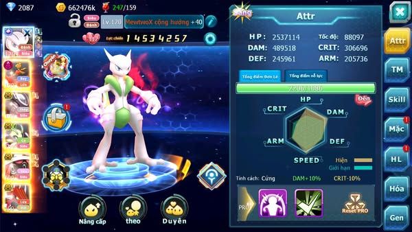 MÃ : #TTS2758 - SV 1526 - TOP26 - V10 - MEWTWO X CỘNG HƯỞNG FULL HOOH , HOOH DYNAMAX MEW GIÁP BC CELEBI BC TAPU FINI QUÁ NGON