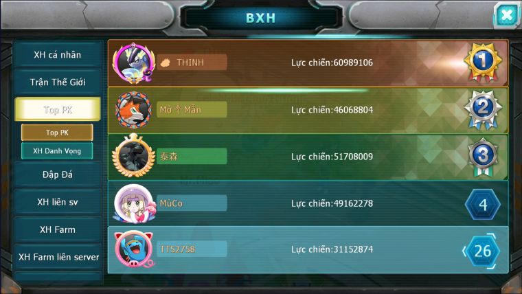 MÃ : #TTS2758 - SV 1526 - TOP26 - V10 - MEWTWO X CỘNG HƯỞNG FULL HOOH , HOOH DYNAMAX MEW GIÁP BC CELEBI BC TAPU FINI QUÁ NGON
