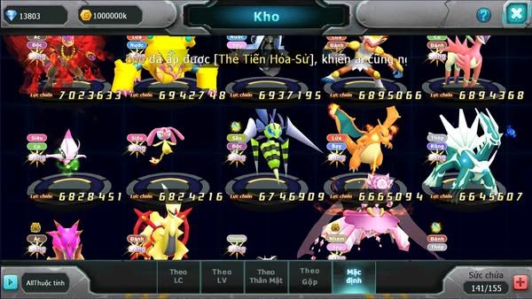 MÃ : #TTS2764 - SV 232 - TOP17 - V14 - HOOH CH DYNAMAX WHITE DYNAMAX BLACK BC UNVOA CẶP LATI BC NHIỀU PET BÁ CHỦ ĐỘT PHÁ CỰC CAO