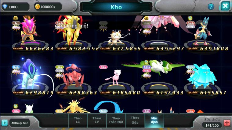 MÃ : #TTS2764 - SV 232 - TOP17 - V14 - HOOH CH DYNAMAX WHITE DYNAMAX BLACK BC UNVOA CẶP LATI BC NHIỀU PET BÁ CHỦ ĐỘT PHÁ CỰC CAO