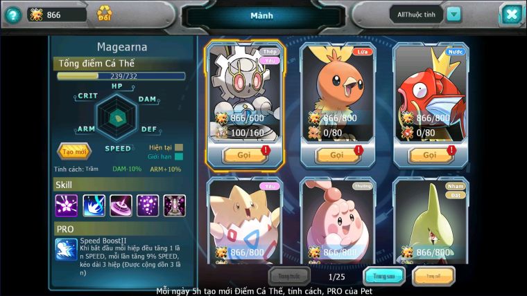 MÃ : #TTS2764 - SV 232 - TOP17 - V14 - HOOH CH DYNAMAX WHITE DYNAMAX BLACK BC UNVOA CẶP LATI BC NHIỀU PET BÁ CHỦ ĐỘT PHÁ CỰC CAO