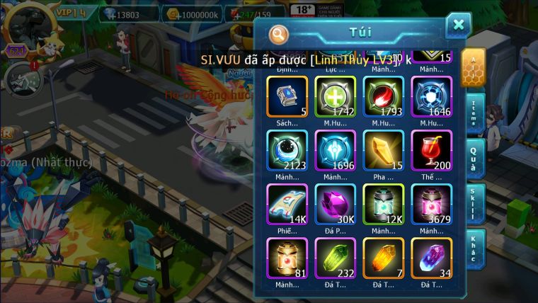 MÃ : #TTS2764 - SV 232 - TOP17 - V14 - HOOH CH DYNAMAX WHITE DYNAMAX BLACK BC UNVOA CẶP LATI BC NHIỀU PET BÁ CHỦ ĐỘT PHÁ CỰC CAO
