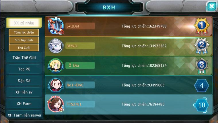 MÃ : #TTS2761 - SV 1275 - TOP8 - HOOH CH DYNAMAX YVETAL CH VUA KHIÊN BC RAYQUAZA BC THẦN GIÓ BC DIANCIE BC UNVOA