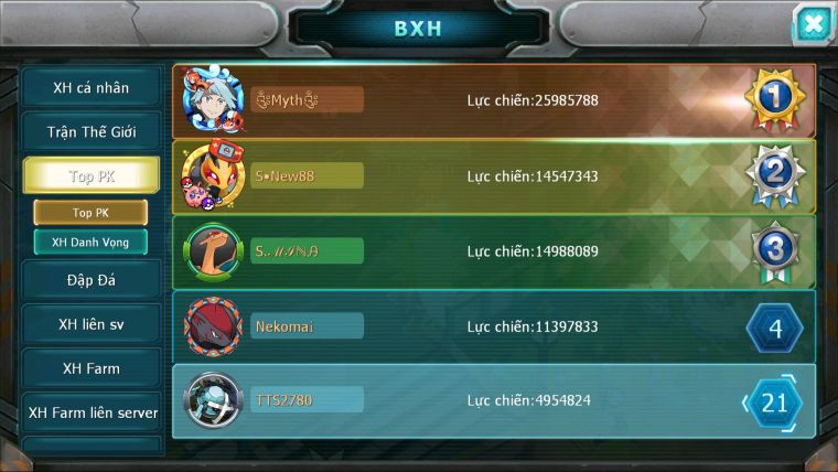 MÃ : #TTS2780 - SV 1671 - TOP21 - SƯ TỬ BÁ CHỦ GROUDON BC NHIỀU PET HT