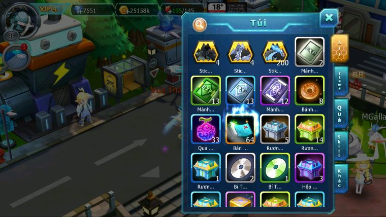 MÃ : #TTS2780 - SV 1671 - TOP21 - SƯ TỬ BÁ CHỦ GROUDON BC NHIỀU PET HT