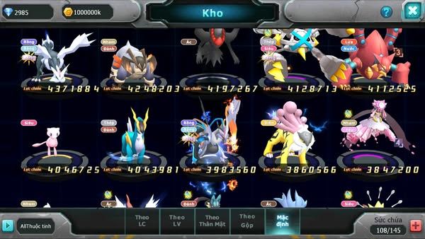 MÃ : #TTS2800 -SV 1145 - TOP32 - V14 - 570 SÁCH - HOOPA BÁ CHỦ BTAA BC MEW GIÁP BC PAL BC CẶP LATI BC TAPU LELE BC