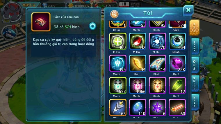 MÃ : #TTS2800 -SV 1145 - TOP32 - V14 - 570 SÁCH - HOOPA BÁ CHỦ BTAA BC MEW GIÁP BC PAL BC CẶP LATI BC TAPU LELE BC