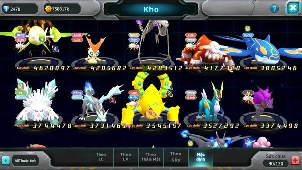 MÃ  : #TTS2821 - SV 1464 - TOP33 - V13 - HOOH DYNAMAX YVETAL BÁ CHỦ THẦN GIÓ BC LUGIA BC ARC BC MEW GIÁP BC CẶP LATI BC QUÁ NGON