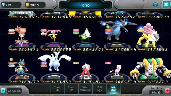 MÃ  : #TTS2821 - SV 1464 - TOP33 - V13 - HOOH DYNAMAX YVETAL BÁ CHỦ THẦN GIÓ BC LUGIA BC ARC BC MEW GIÁP BC CẶP LATI BC QUÁ NGON