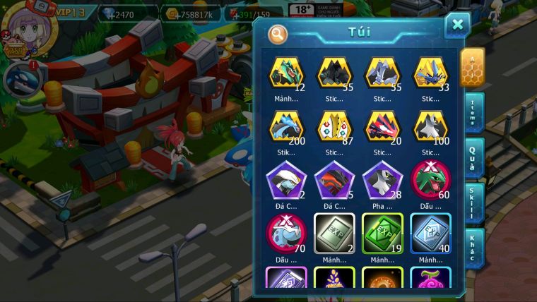 MÃ  : #TTS2821 - SV 1464 - TOP33 - V13 - HOOH DYNAMAX YVETAL BÁ CHỦ THẦN GIÓ BC LUGIA BC ARC BC MEW GIÁP BC CẶP LATI BC QUÁ NGON