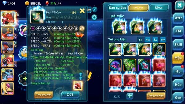 MÃ : #TTS2835 - SV 1658 - V5 - QVLD BÁ CHỦ HOOH YVETAL GROUDON  CHAR VỊT BẦU