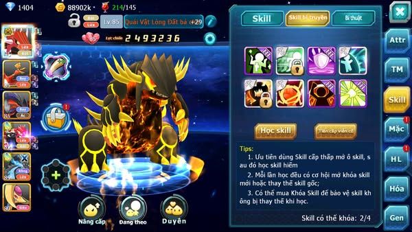 MÃ : #TTS2835 - SV 1658 - V5 - QVLD BÁ CHỦ HOOH YVETAL GROUDON  CHAR VỊT BẦU