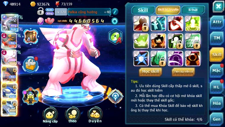 MÃ : #TTS2825 - SV 1046 - TOP1 ALL CỨNG - V14 - 40K KC 1K3 SÁCH - PALKIA CỘNG HƯỞNG HOOH CH DYNAMAX DIANCIE CH DYNAAMX 3 TEAM SIÊU CHUẨN NHIỀU PET HUYỀN THOẠI BÁ CHỦ