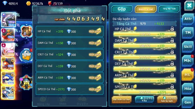 MÃ : #TTS2825 - SV 1046 - TOP1 ALL CỨNG - V14 - 40K KC 1K3 SÁCH - PALKIA CỘNG HƯỞNG HOOH CH DYNAMAX DIANCIE CH DYNAAMX 3 TEAM SIÊU CHUẨN NHIỀU PET HUYỀN THOẠI BÁ CHỦ