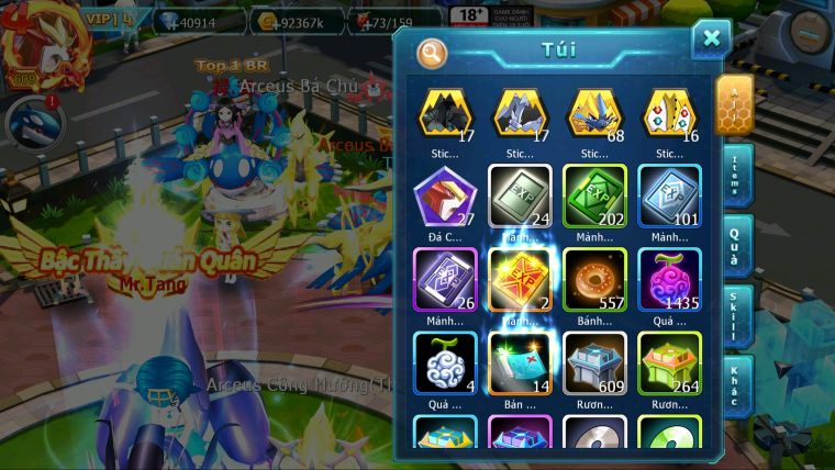 MÃ : #TTS2825 - SV 1046 - TOP1 ALL CỨNG - V14 - 40K KC 1K3 SÁCH - PALKIA CỘNG HƯỞNG HOOH CH DYNAMAX DIANCIE CH DYNAAMX 3 TEAM SIÊU CHUẨN NHIỀU PET HUYỀN THOẠI BÁ CHỦ
