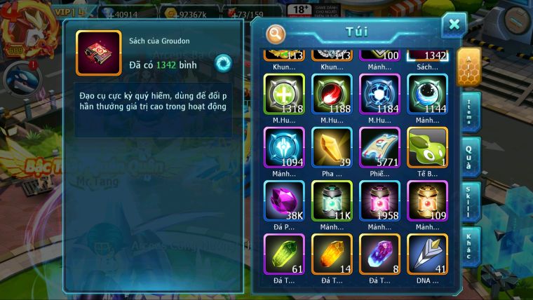 MÃ : #TTS2825 - SV 1046 - TOP1 ALL CỨNG - V14 - 40K KC 1K3 SÁCH - PALKIA CỘNG HƯỞNG HOOH CH DYNAMAX DIANCIE CH DYNAAMX 3 TEAM SIÊU CHUẨN NHIỀU PET HUYỀN THOẠI BÁ CHỦ