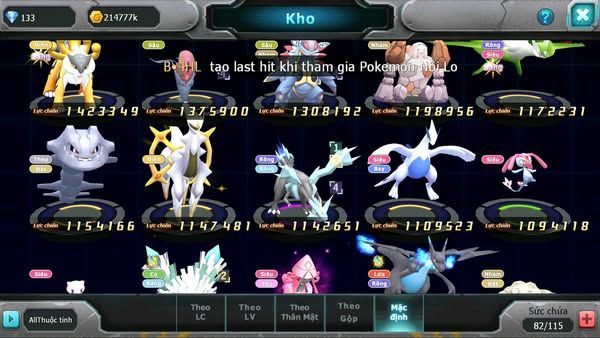 MÃ : #TTS2844 - SV 1353 - V10 - 390 SÁCH - TEAM NHAM BÁ CHỦ UNVOA PALKIA RAIKOU AMLDO LATI