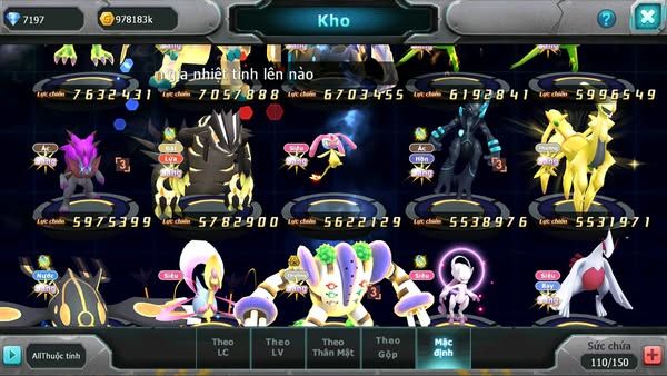 MÃ : #TTS2843 - SV 583 - TOP 33 - V15 - HOOPA BÁ CHỦ HOOH DYNAMAX YVETAL BC THẦN GIÓ BC GIRATINA CỘNG HƯỞNG 3 TEAM CỰC NGON