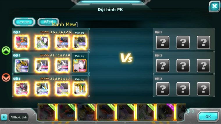 MÃ : #TTS2843 - SV 583 - TOP 33 - V15 - HOOPA BÁ CHỦ HOOH DYNAMAX YVETAL BC THẦN GIÓ BC GIRATINA CỘNG HƯỞNG 3 TEAM CỰC NGON